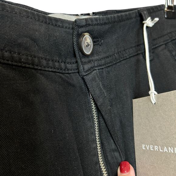 Everlane The Tencel Relaxed Chino Pants Black High Rise Women's 4 NWT Pockets - Picture 8 of 13